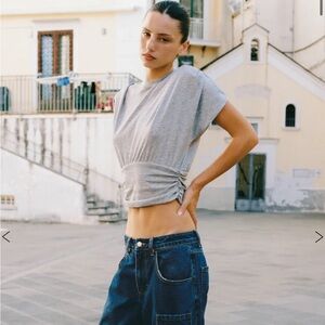 NWT With Jean Tammy Tee- grey size XS